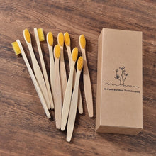 Load image into Gallery viewer, New design mixed color bamboo toothbrush