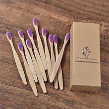 Load image into Gallery viewer, New design mixed color bamboo toothbrush
