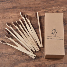 Load image into Gallery viewer, New design mixed color bamboo toothbrush