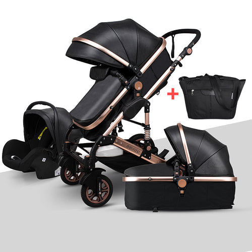 Newborn Baby Stroller 3 in 1 High Landscape Carriage