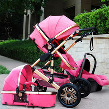 Load image into Gallery viewer, Newborn Baby Stroller 3 in 1 High Landscape Carriage