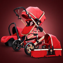 Load image into Gallery viewer, Newborn Baby Stroller 3 in 1 High Landscape Carriage