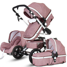 Load image into Gallery viewer, Newborn Baby Stroller 3 in 1 High Landscape Carriage