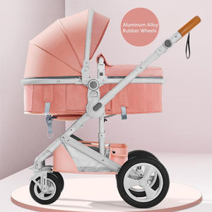 Newborn Baby Stroller 3 in 1 High Landscape Carriage