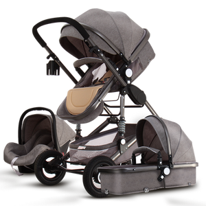 Newborn Baby Stroller 3 in 1 High Landscape Carriage