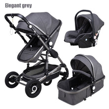 Load image into Gallery viewer, Newborn Baby Stroller 3 in 1 High Landscape Carriage