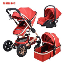 Load image into Gallery viewer, Newborn Baby Stroller 3 in 1 High Landscape Carriage