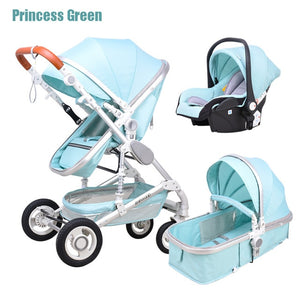 Newborn Baby Stroller 3 in 1 High Landscape Carriage