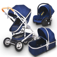 Load image into Gallery viewer, Newborn Baby Stroller 3 in 1 High Landscape Carriage