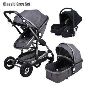 Newborn Baby Stroller 3 in 1 High Landscape Carriage
