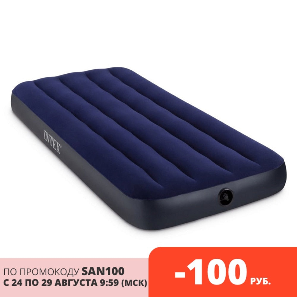 Inflatable mattress bed for home or tourism