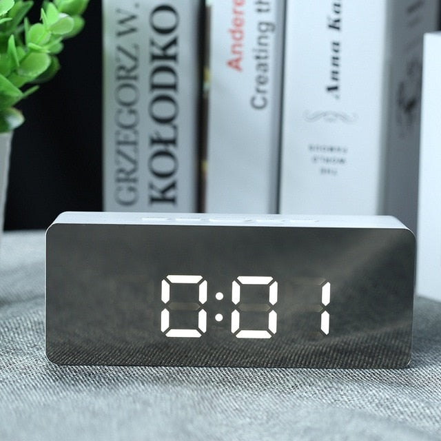Digital LED Mirror Alarm Clock - AMZING STEAL DEALS