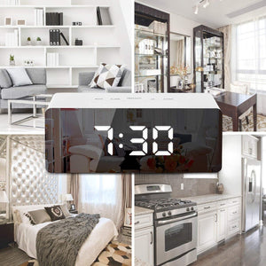Digital LED Mirror Alarm Clock - AMZING STEAL DEALS